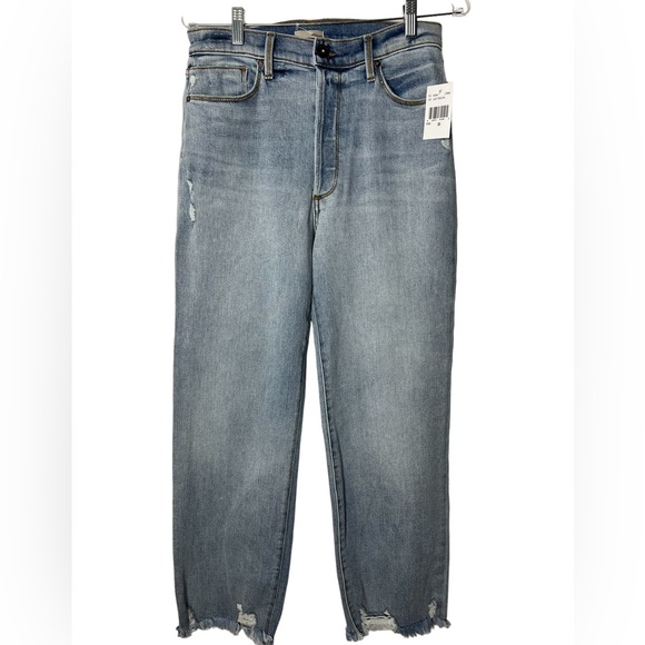 Edyson Oliver Denim - Oliver edyson brand High Rise Straight Crop Light Torino wash Jeans